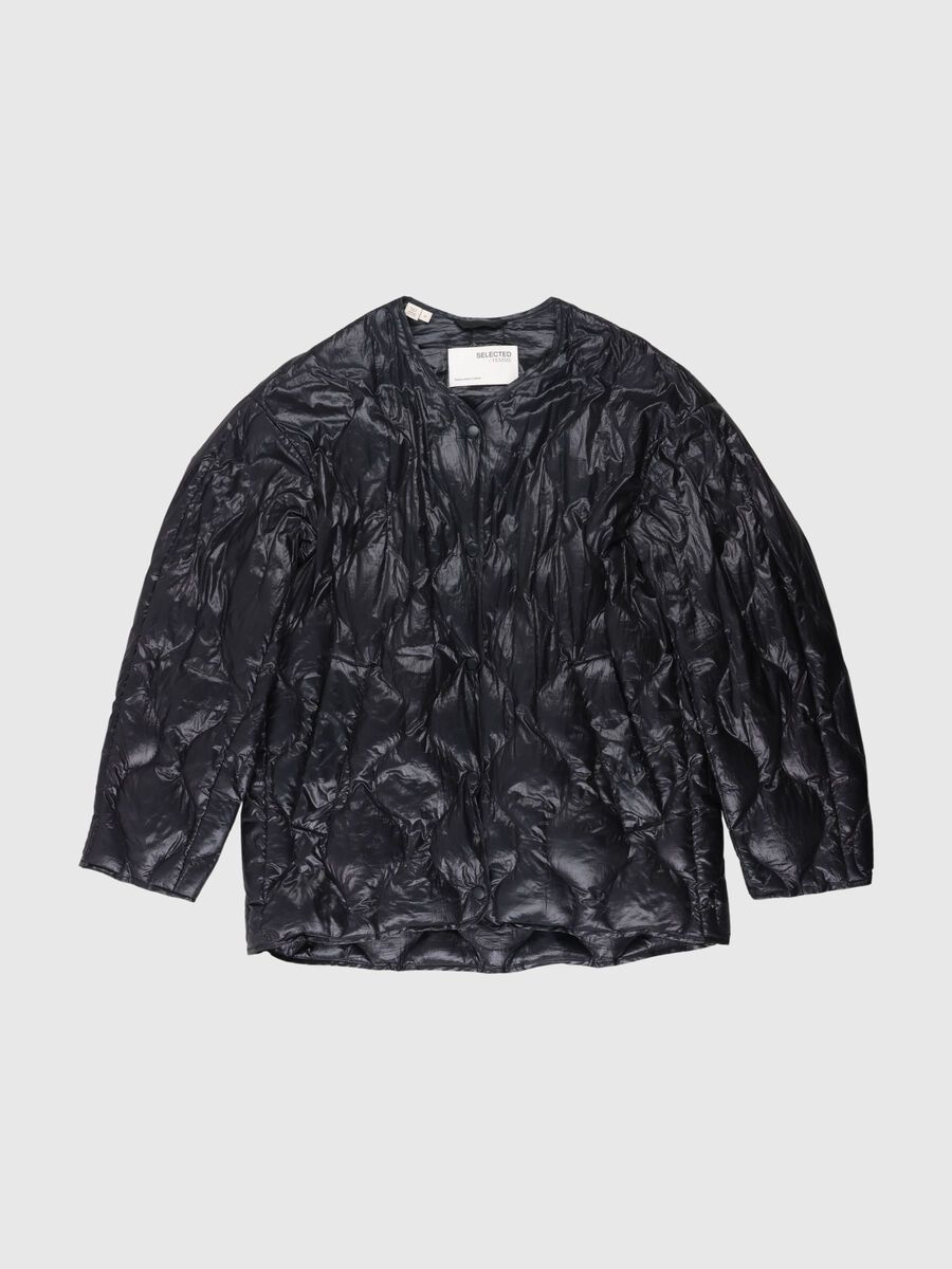 Selected ÖVERDIMENSIONERAD RE:DOWN® QUILTAD JACKA, Black, highres - 80000283_Black_001.jpg