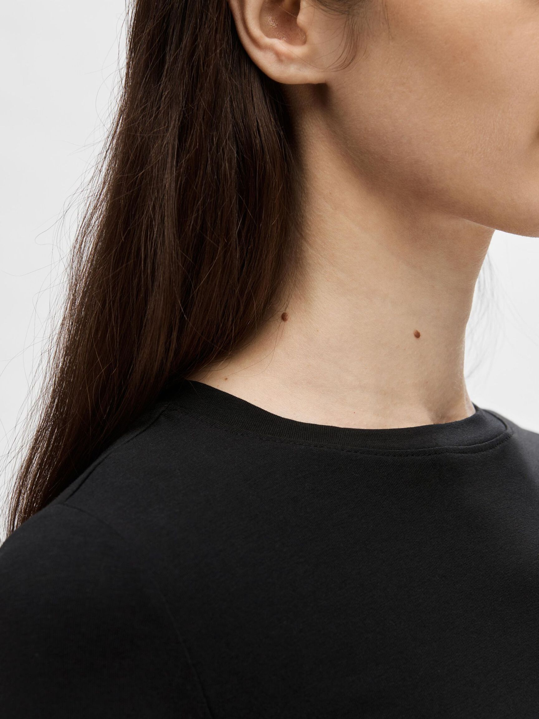LONG-SLEEVED T-SHIRT, Black, highres