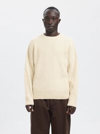 OVERSIZED  KNITTED JUMPER, Snow White, highres