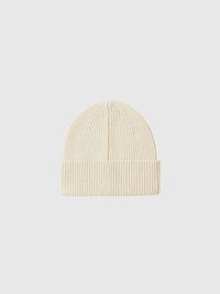 100% MERINO WOOL BEANIE, Oatmeal, highres
