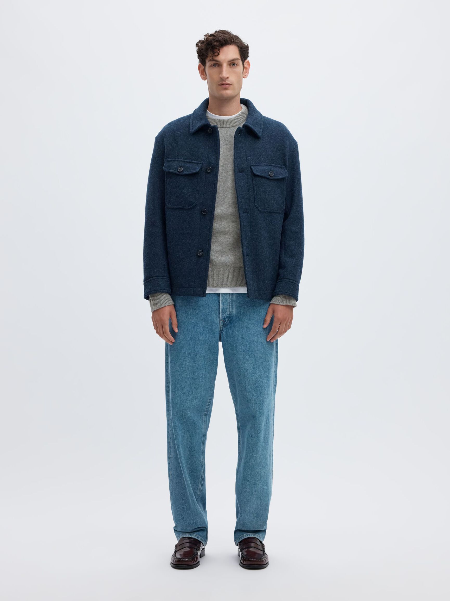 KASJMIER JUMPER, Light Grey Melange, highres