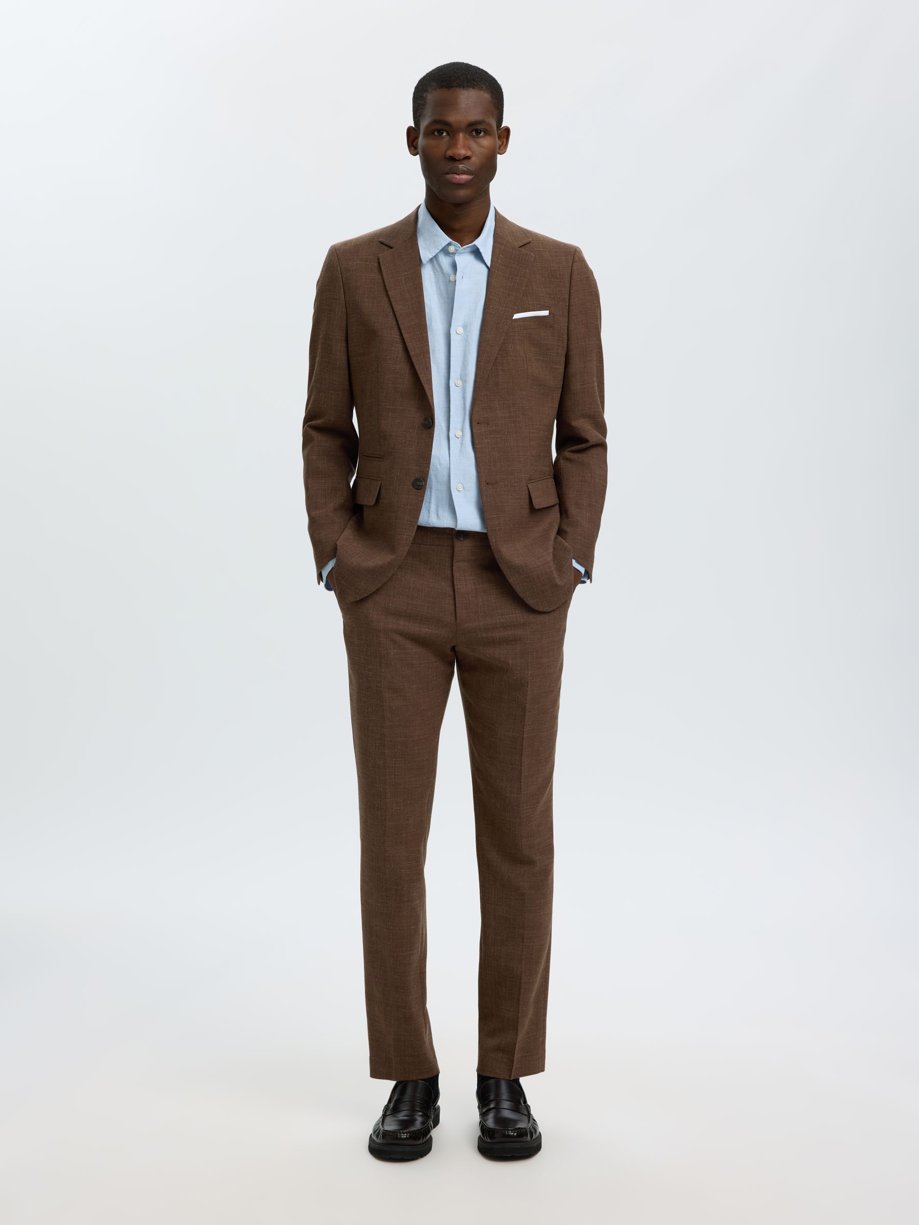 SLIM FIT SINGLE-BREASTED BLAZER, Delicioso, highres