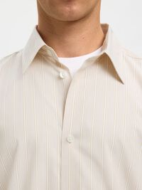 RELAXED FIT LANGARMHEMD, Sand, highres