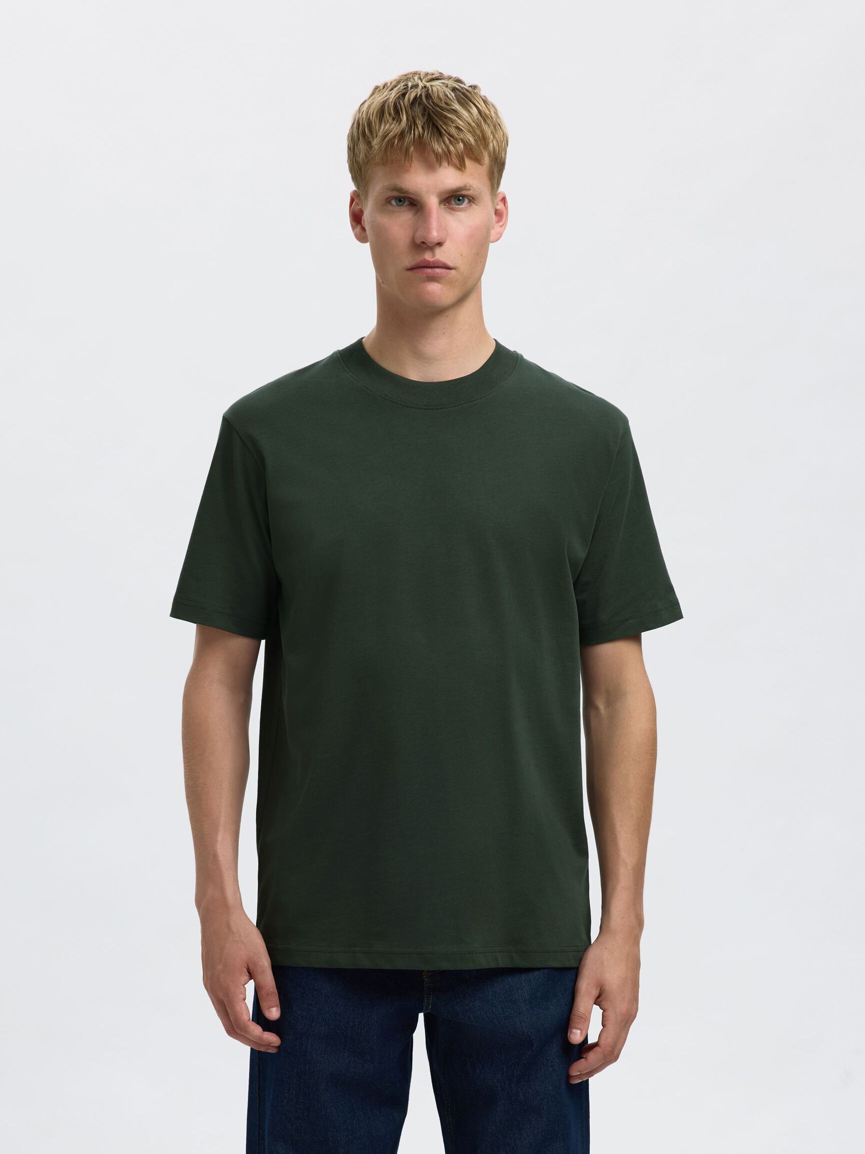 SHORT-SLEEVED RELAXED FIT T-SHIRT, Deep Forest, highres