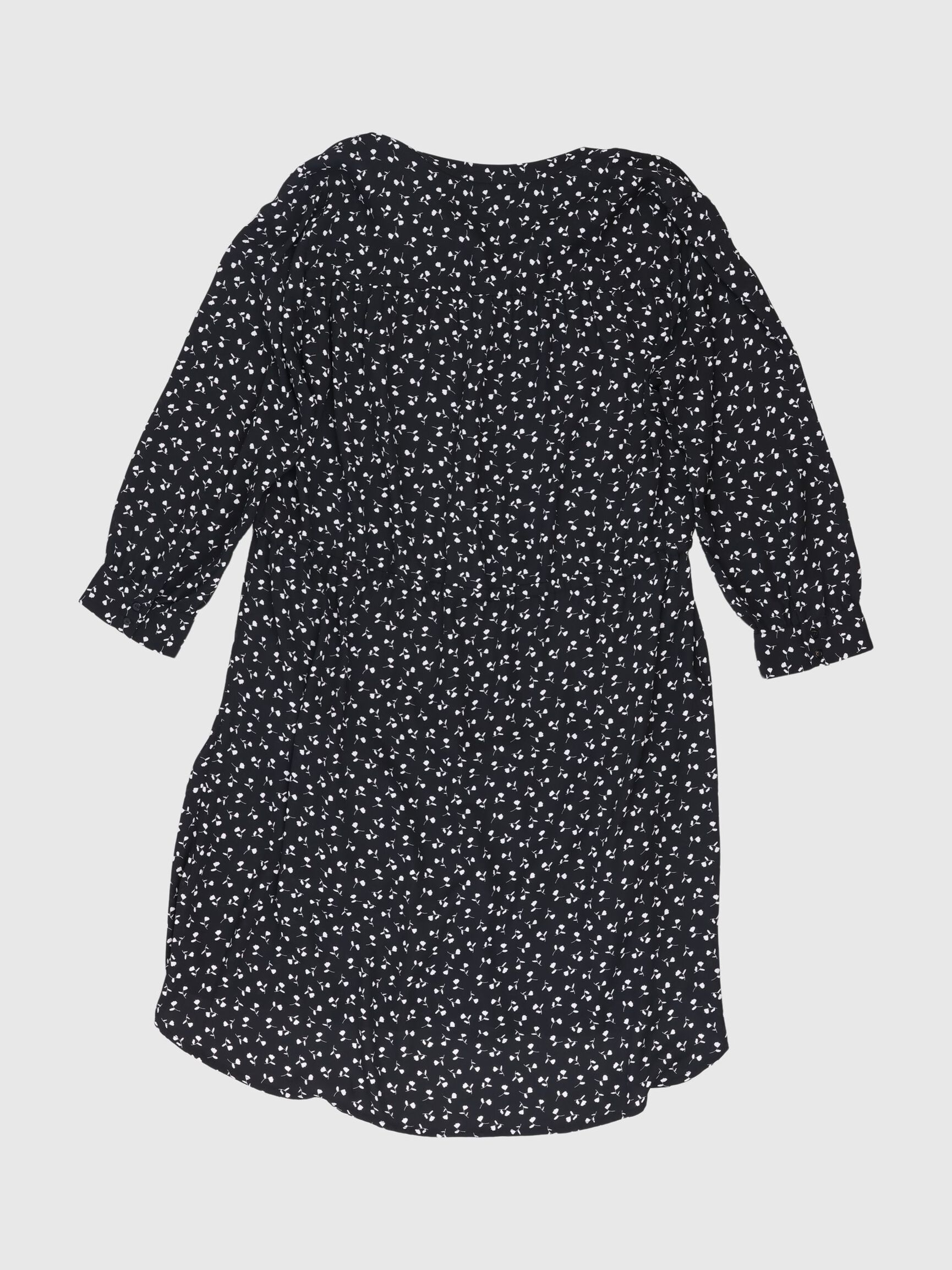 PRINTET KORT KJOLE, Black, highres