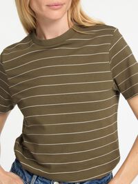 GESTREEPT KATOEN T-SHIRT, Kalamata, highres