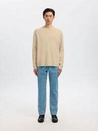 RELAXED FIT PULLOVER, Oatmeal, highres