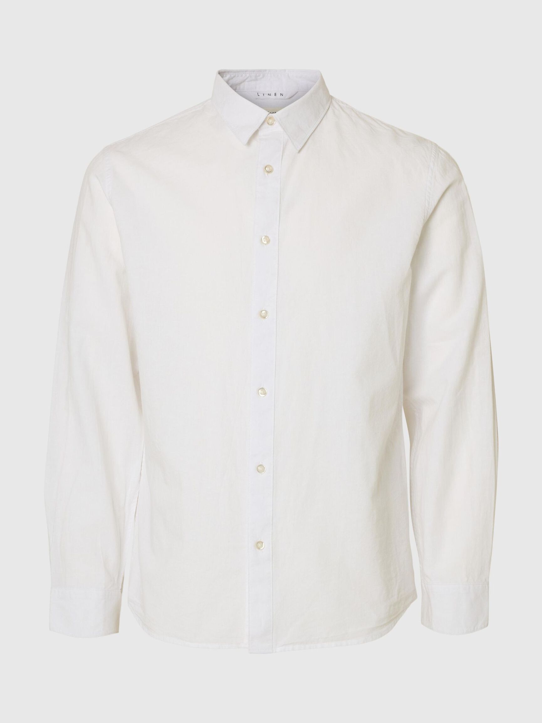 LONG SLEEVED SHIRT, White, highres