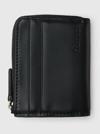 DISEÑO DE CUERO CON CREMALLERA CARTERA, Black, highres