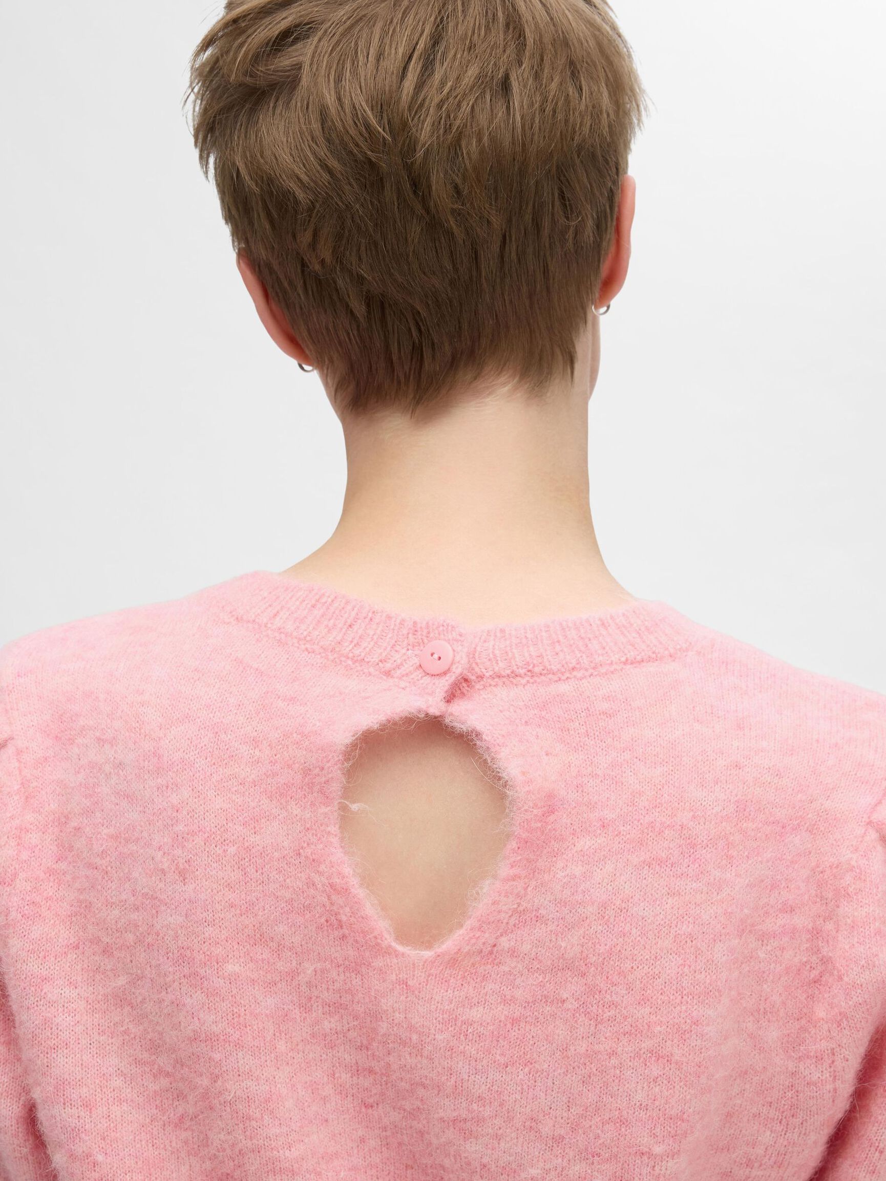 WOLMIX TOP MET KORTE MOUWEN, Peony, highres