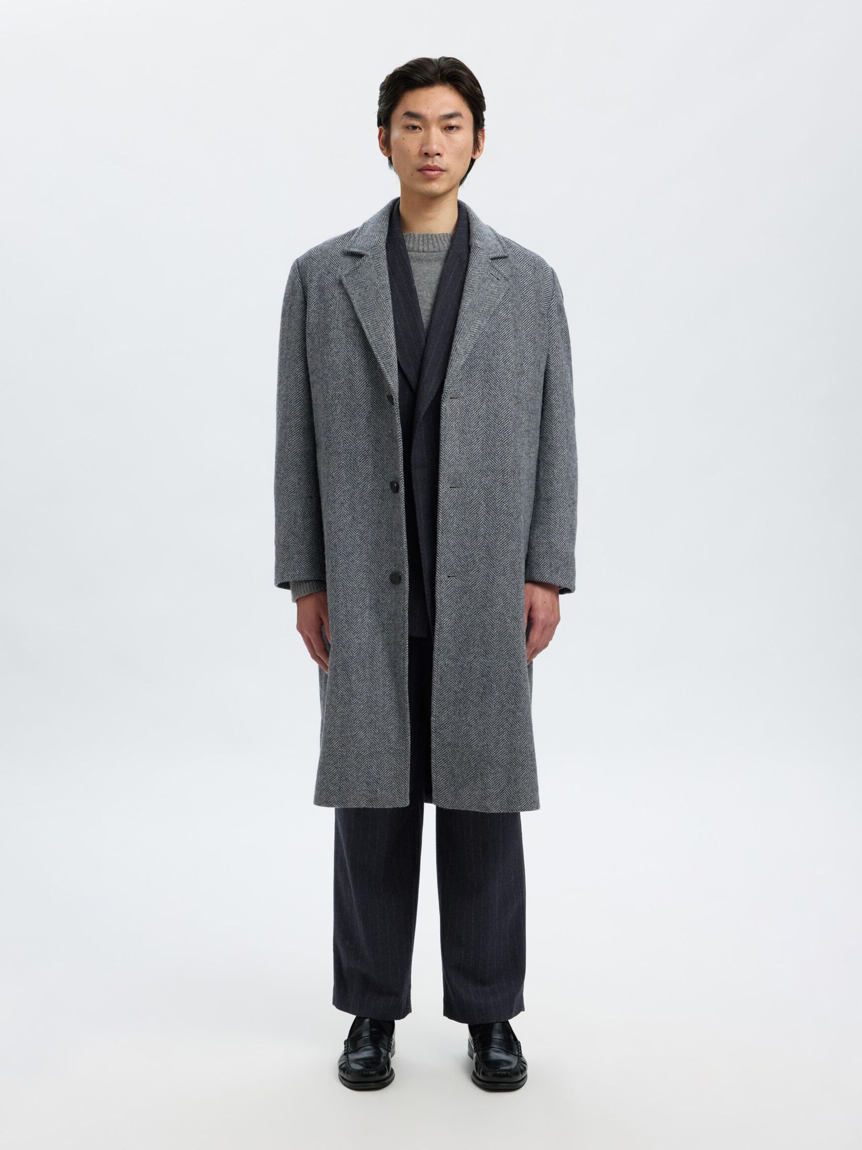 WOLLMIX ZWEIREIHIGER BLAZER, Dark Navy, highres