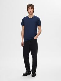 3-PACK COTTON T-SHIRT, Navy Blazer, highres