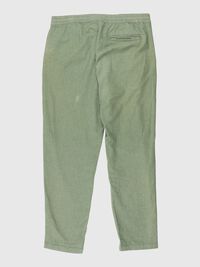 LINEN BLEND TROUSERS, Olivine, highres