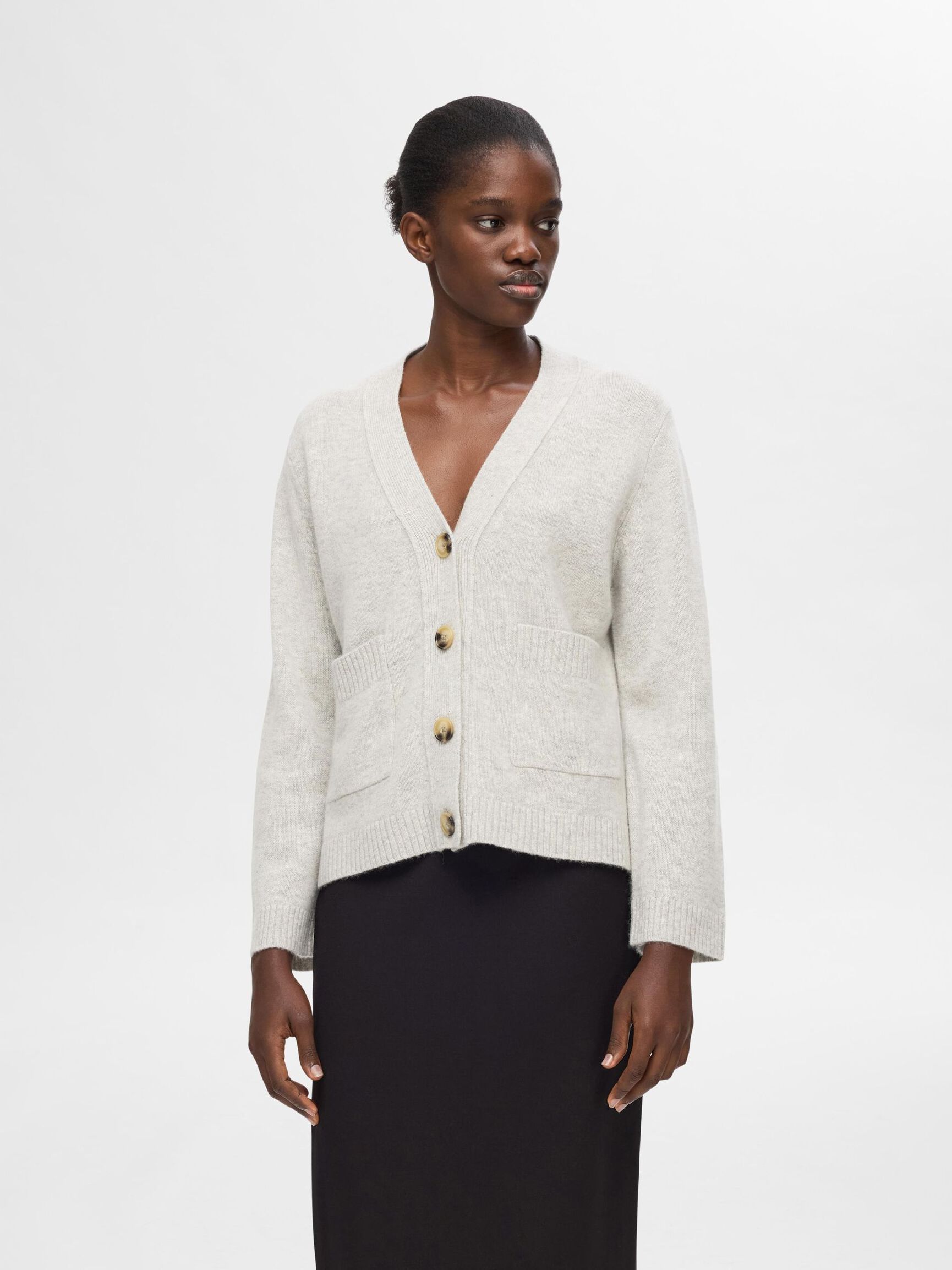 NEULETAKKI, Light Grey Melange, highres