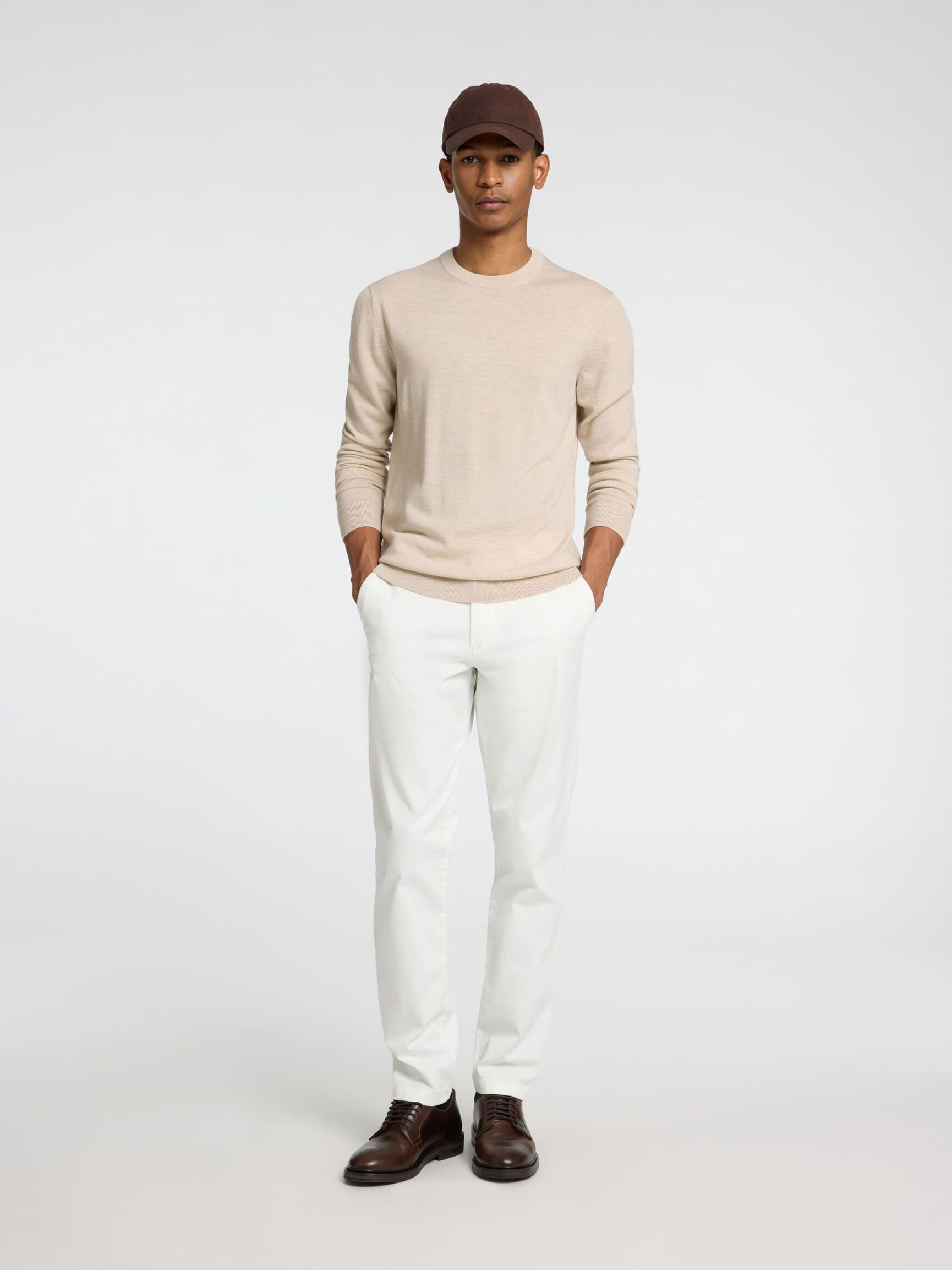 175 SLIM FIT FLEX CHINOS, Cloud Dancer, highres