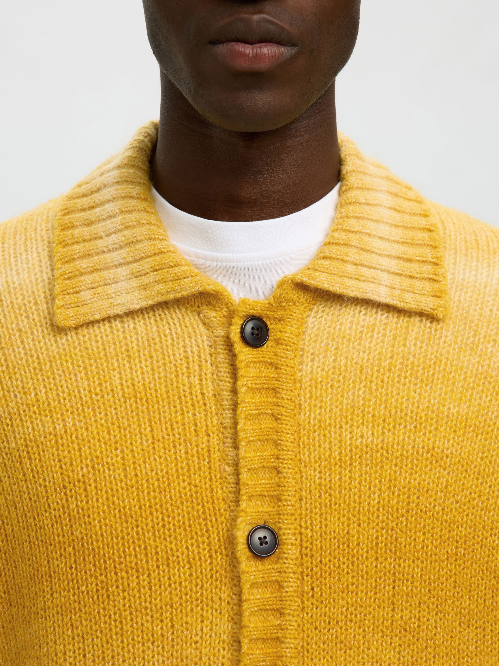WOOL BLEND KNITTED CARDIGAN, Symphonic Sunset, highres