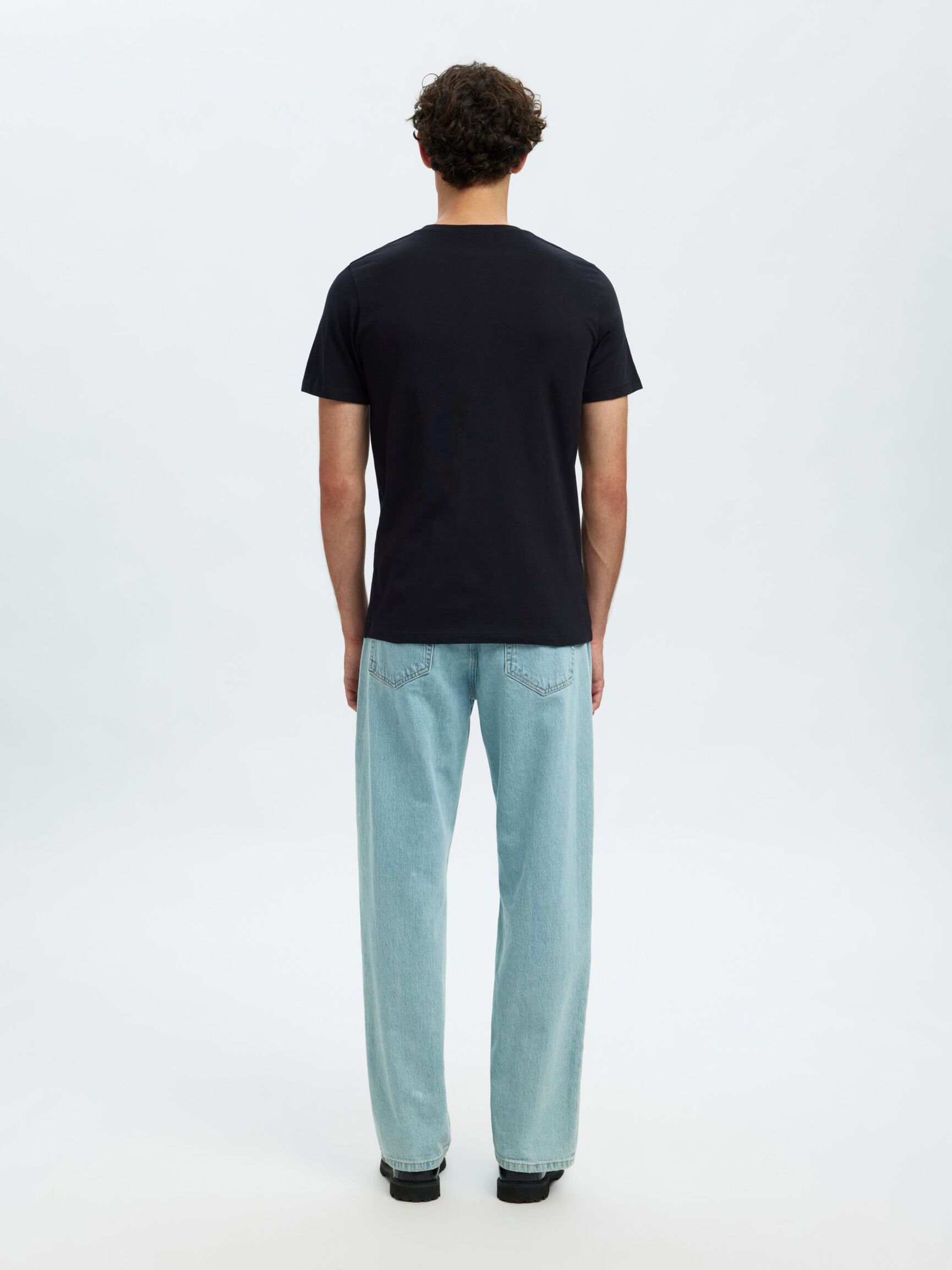 LOT DE 5 T-SHIRT RAS DU COU, Black, highres