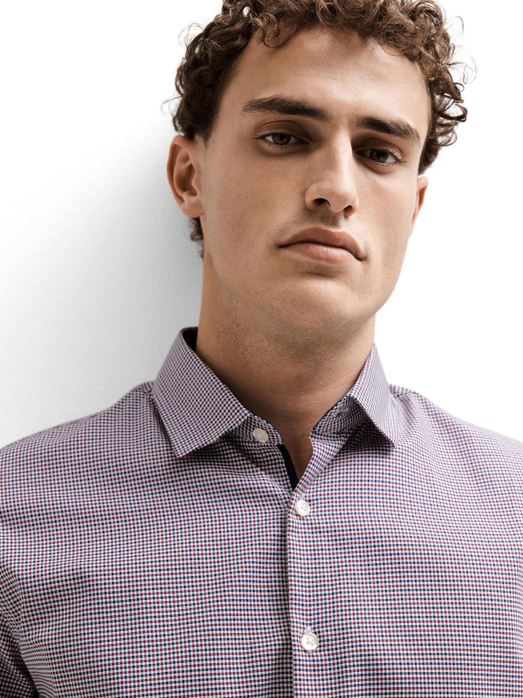 SLIM FIT SHIRT, Bright White, highres