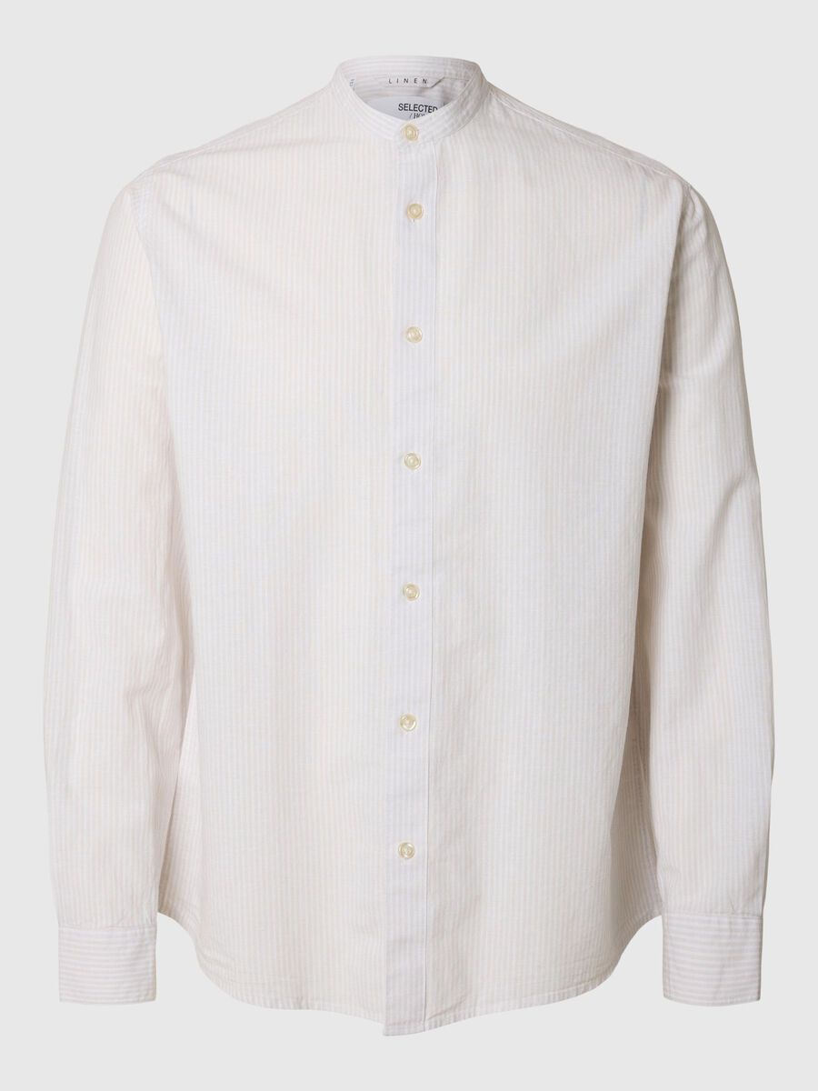 Selected LONGSLEEVE LINNENMIX OVERHEMD, Pure Cashmere, highres - 16079054_PureCashmere_1175172_001.jpg