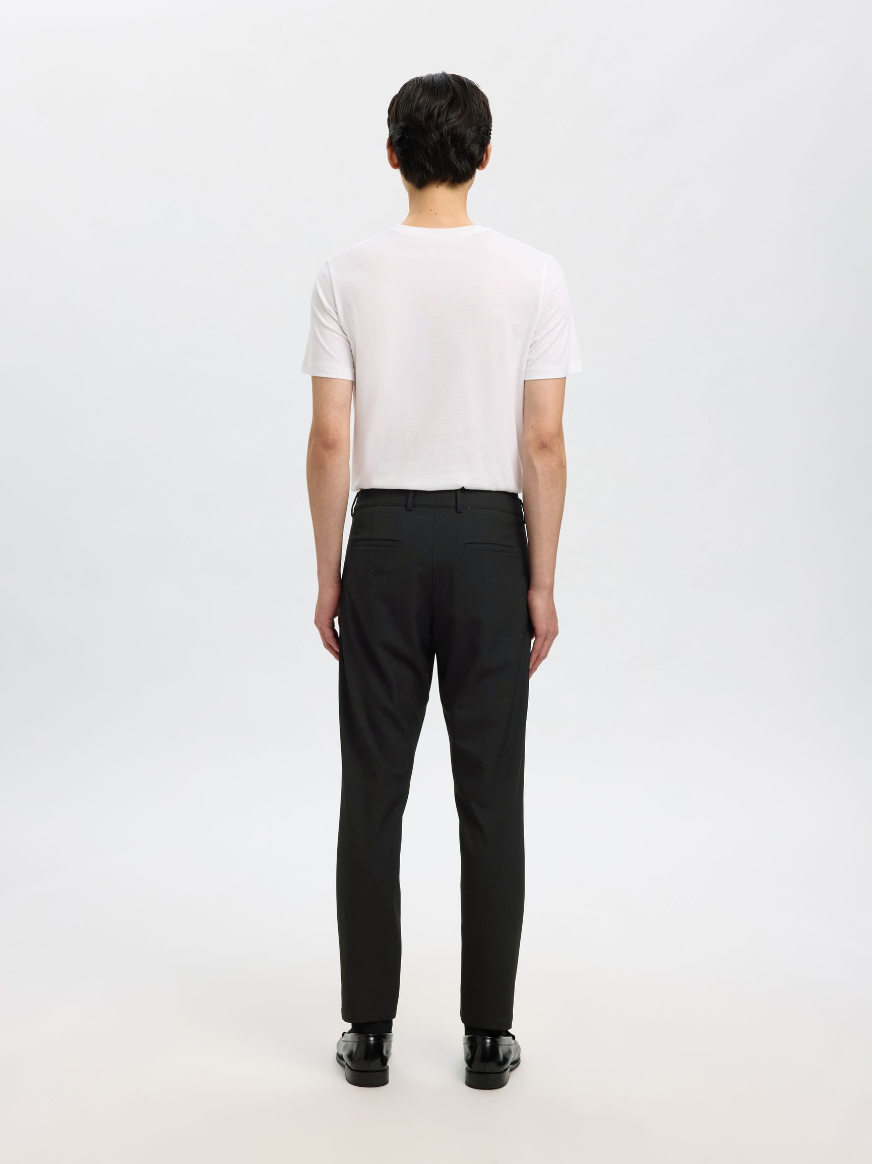 175 CORTE SLIM PANTALONES, Black, highres