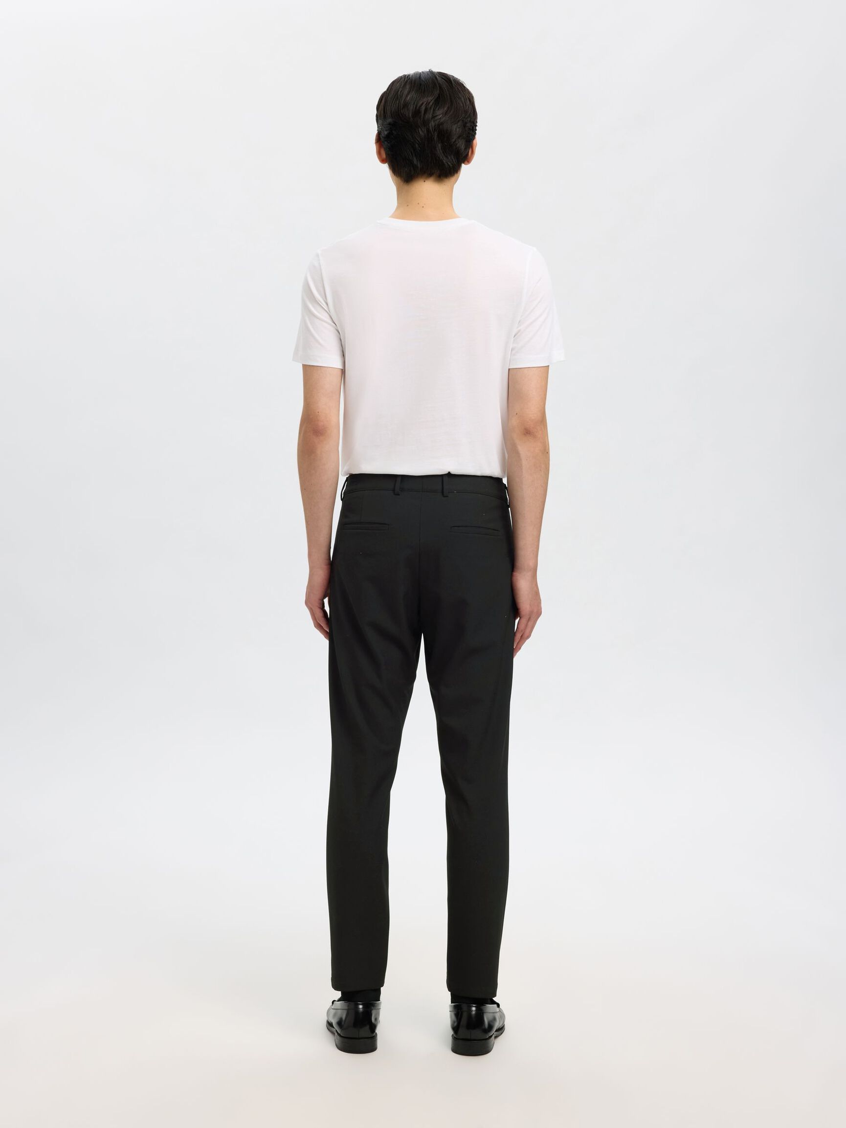 175 SLIM-FIT BUKSER, Black, highres