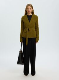 WOLMIX GEBREID VEST, Fir Green, highres