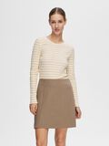 Selected STRIPED LONG-SLEEVED T-SHIRT, Oatmeal, highres - 16078946_Oatmeal_841417_003.jpg
