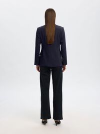 VISCOSE BLEND CLASSIC BLAZER, Dark Sapphire, highres