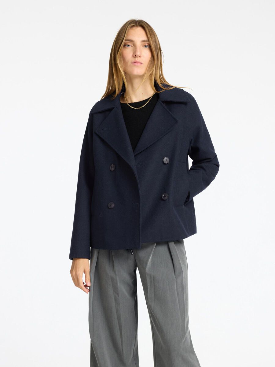 Selected DOUBLE BREASTED SHORT JACKET, Dark Sapphire, highres - 16094217_DarkSapphire_003.jpg