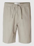 Selected LINNENMIX REGULAR FIT SHORTS, Pure Cashmere, highres - 16092722_PureCashmere_001.jpg