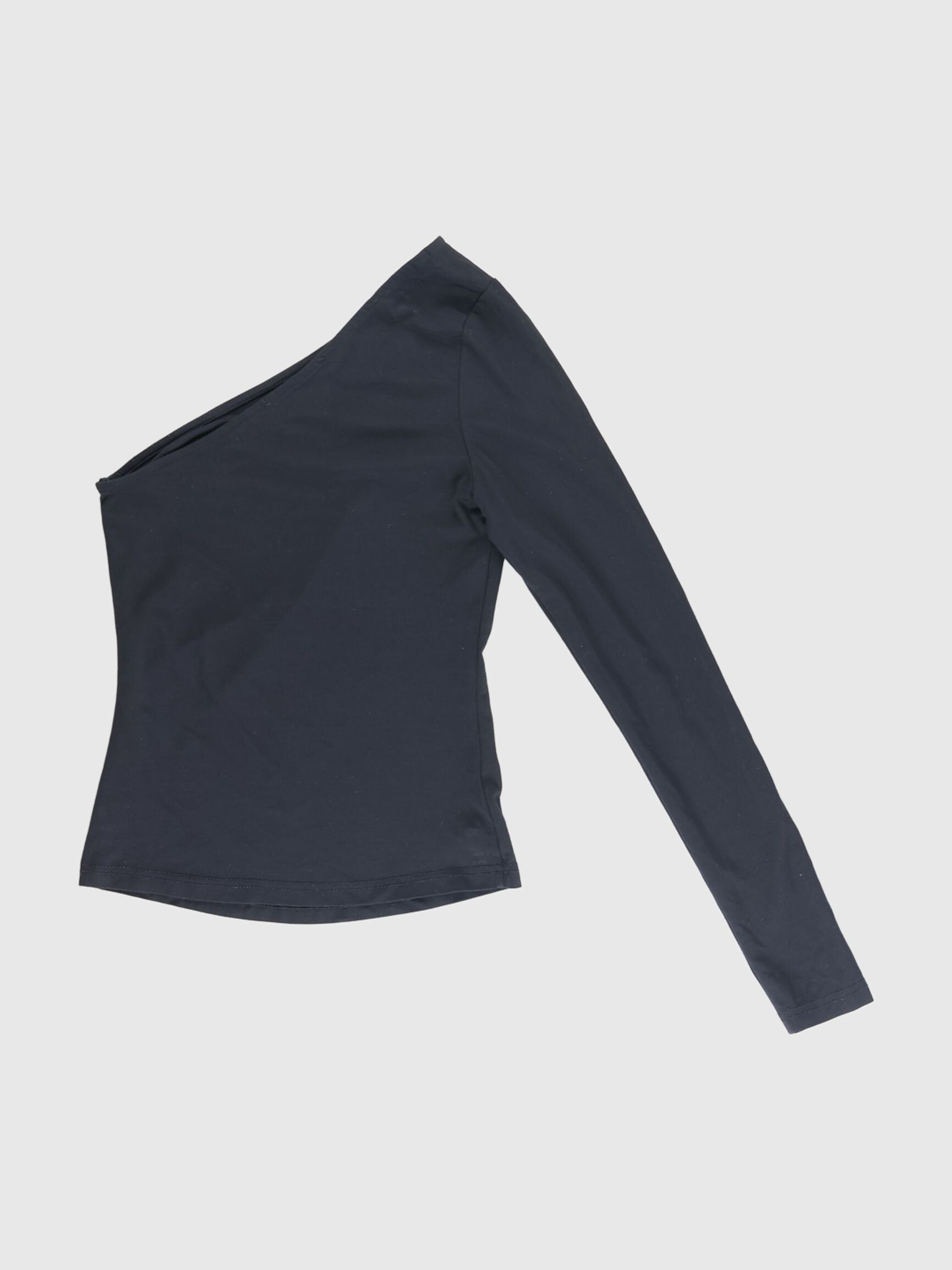 LANGÆRMET COLD-SHOULDER TOP, Black, highres