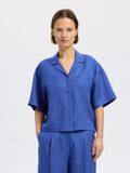 Selected LEINENMIX KURZARMHEMD, Dazzling Blue, highres - 16093093_DazzlingBlue_003.jpg