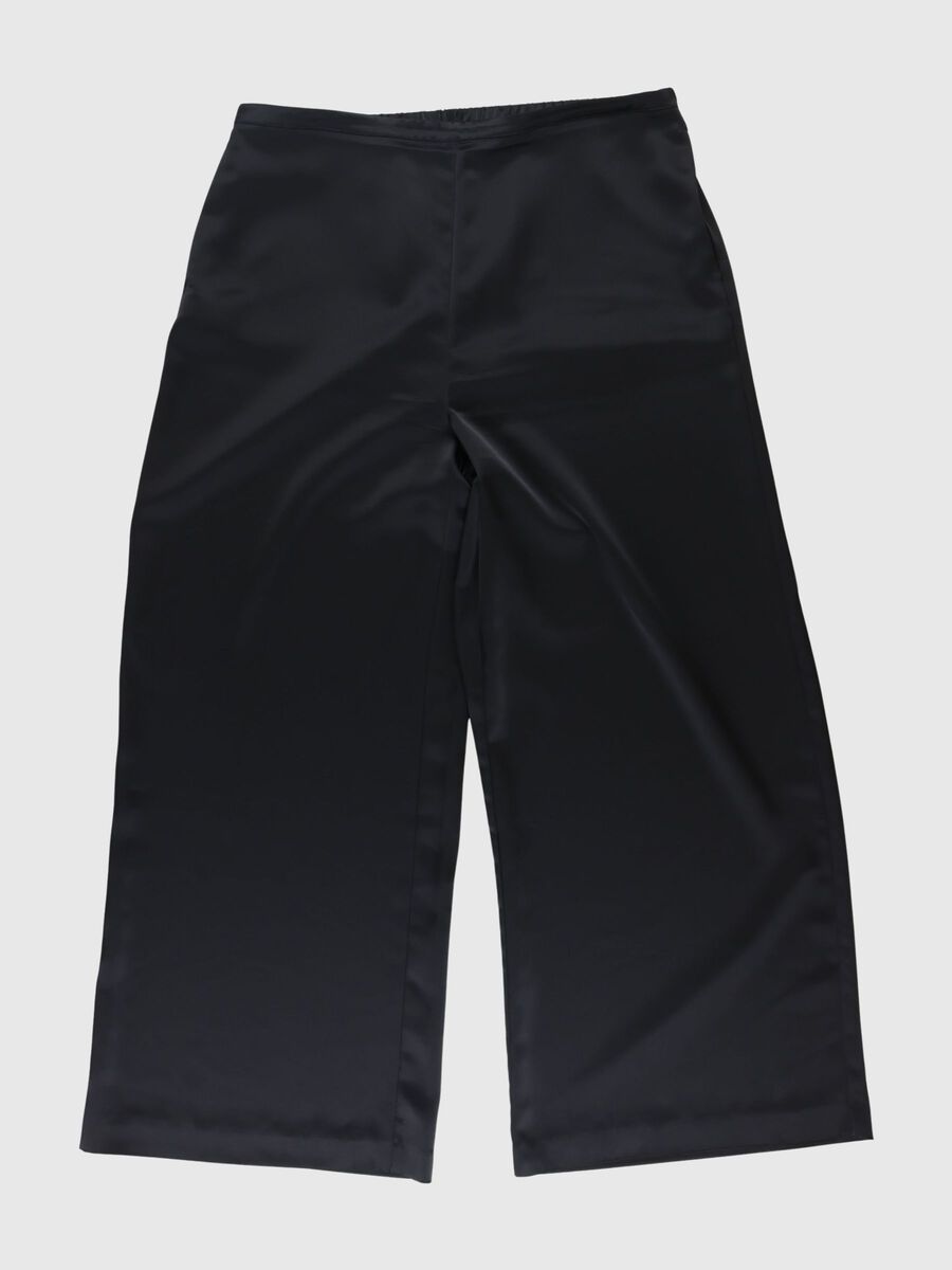 Selected SATIN WIDE-LEG TROUSERS, Black, highres - 80000428_Black_001.jpg