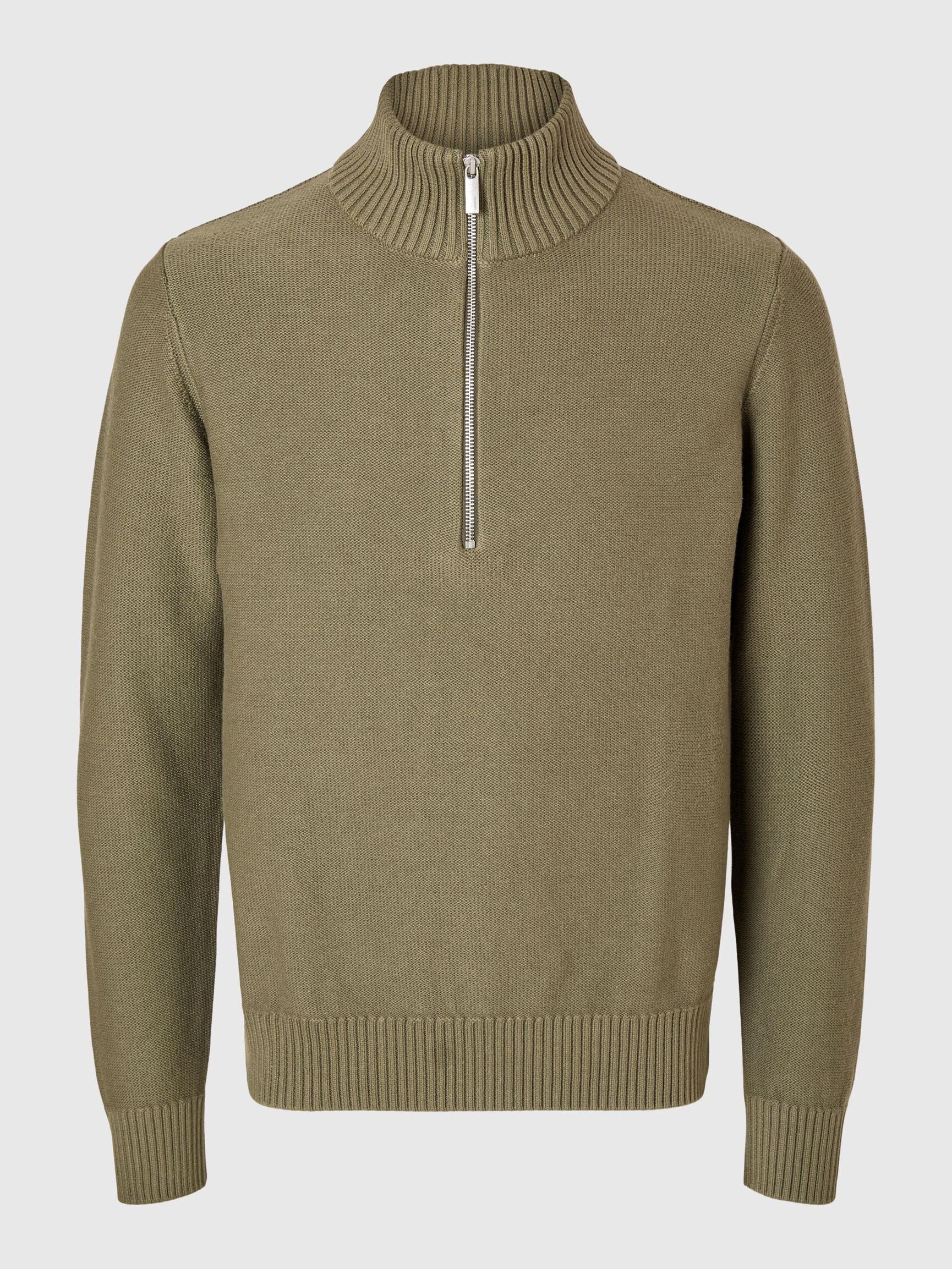 HALF-ZIP PULLOVER, Kalamata, highres