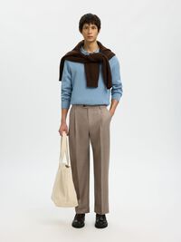 WOLLMIX LOOSE FIT HOSEN, Incense, highres