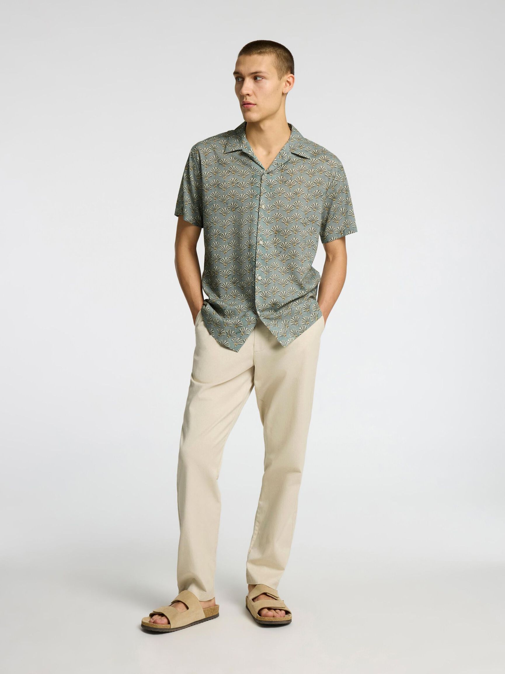 CUBAN COLLAR SHIRT, Iceberg Green, highres