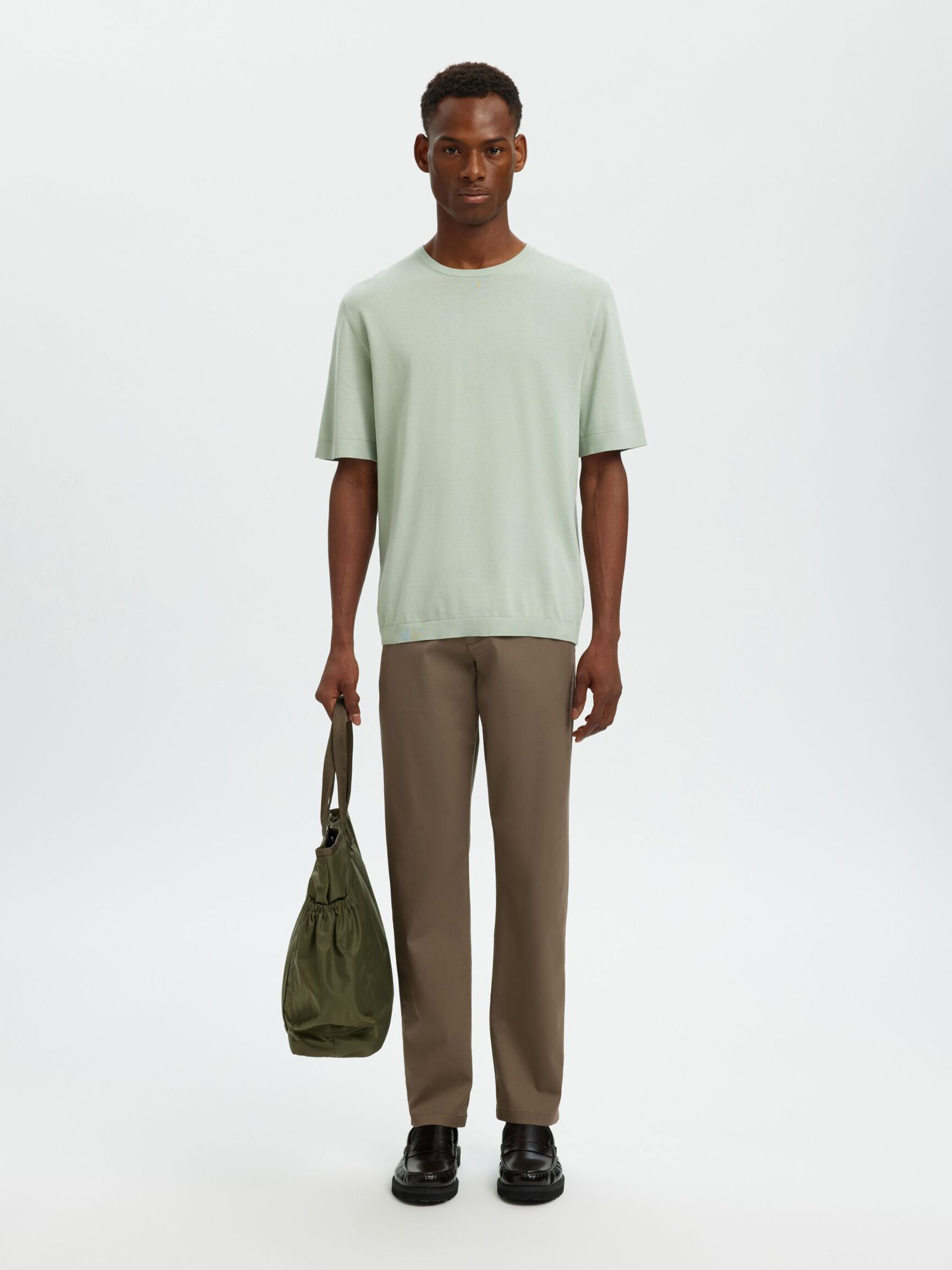 175 SLIM FIT FLEX CHINOS, Morel, highres