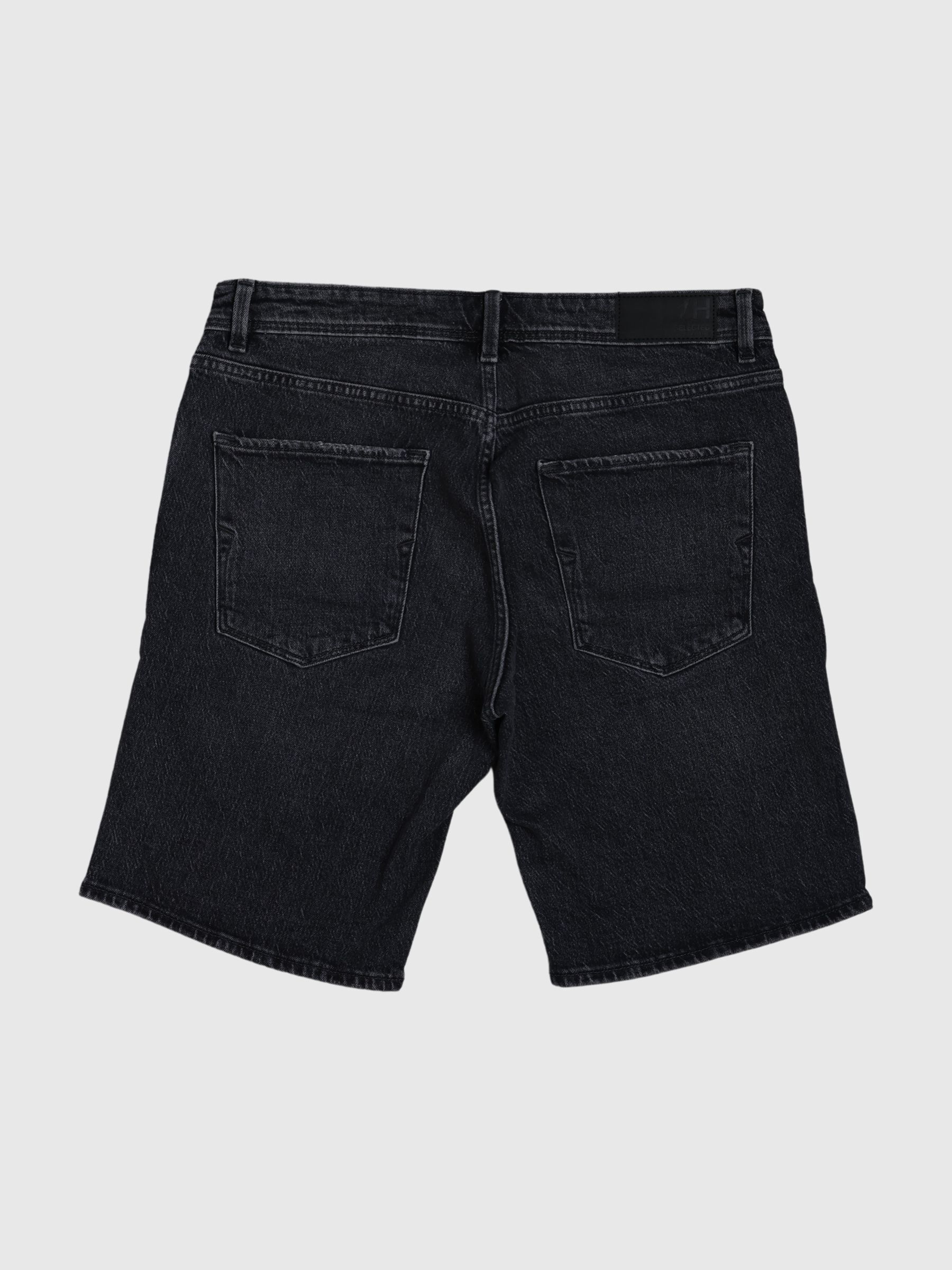 DISTRESSED JEANSSHORTS, Black Denim, highres