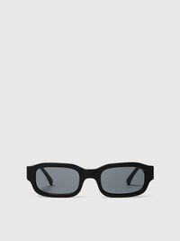 SQUARE FRAME SUNGLASSES, Black, highres