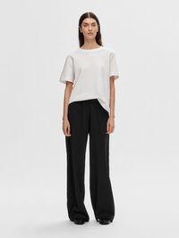 CLASSIQUE PANTALON À JAMBE AMPLE, Black, highres