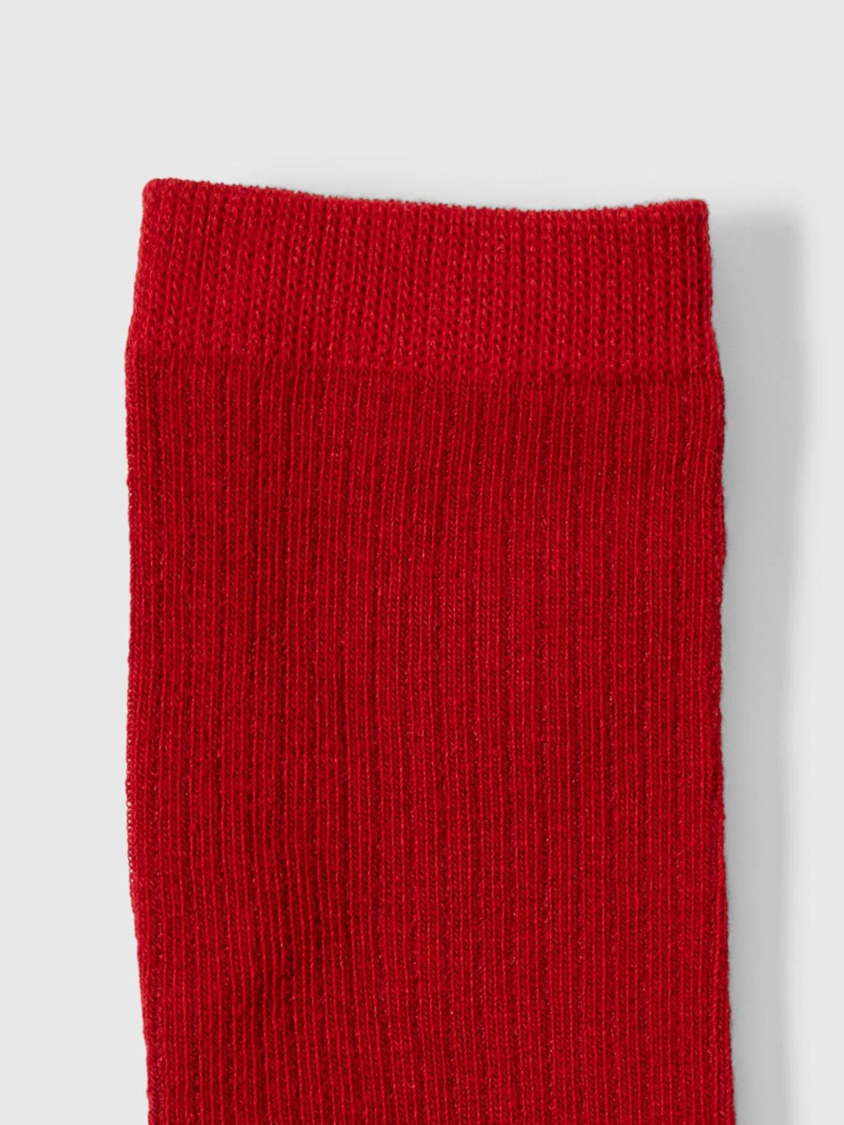 100 % BOMULL SOKKER, Equestrian Red, highres