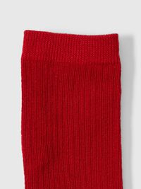 100 % BOMULL SOKKER, Equestrian Red, highres