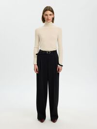 MERINO WOOL TURTLENECK, Birch, highres