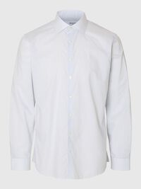 100% COTTON SLIM FIT SHIRT, Bright White, highres