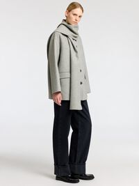 ULDBLANDING TØRKLÆDE JAKKE, Light Grey Melange, highres