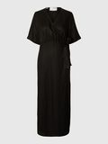 Selected LINEN BLEND MAXI WRAP DRESS, Black, highres - 16093975_Black_001.jpg