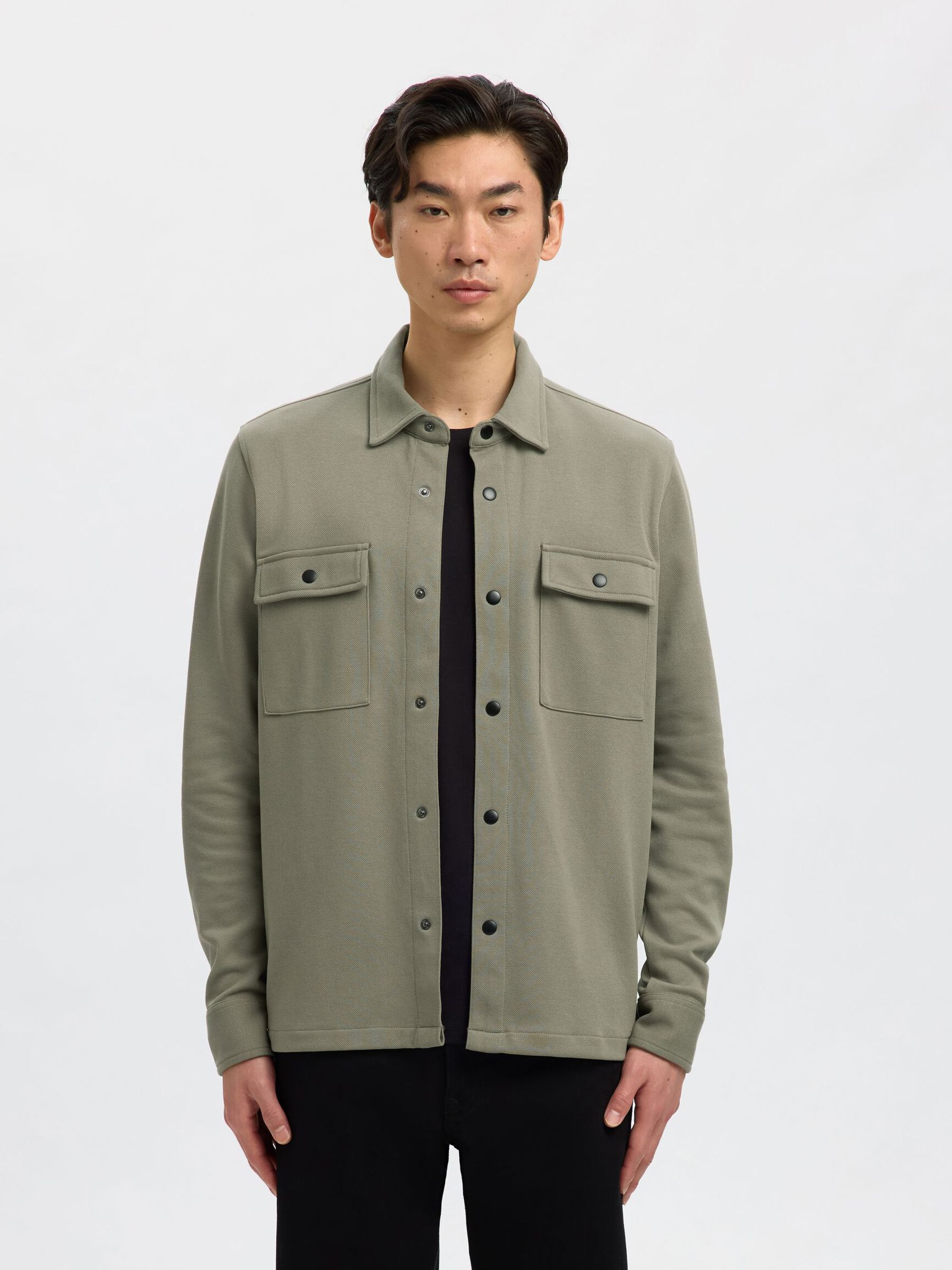 CLASSIC OVERSHIRT, Vetiver, highres
