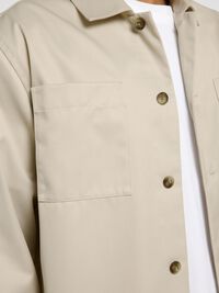 FORMAL OVERSHIRT, Oatmeal, highres