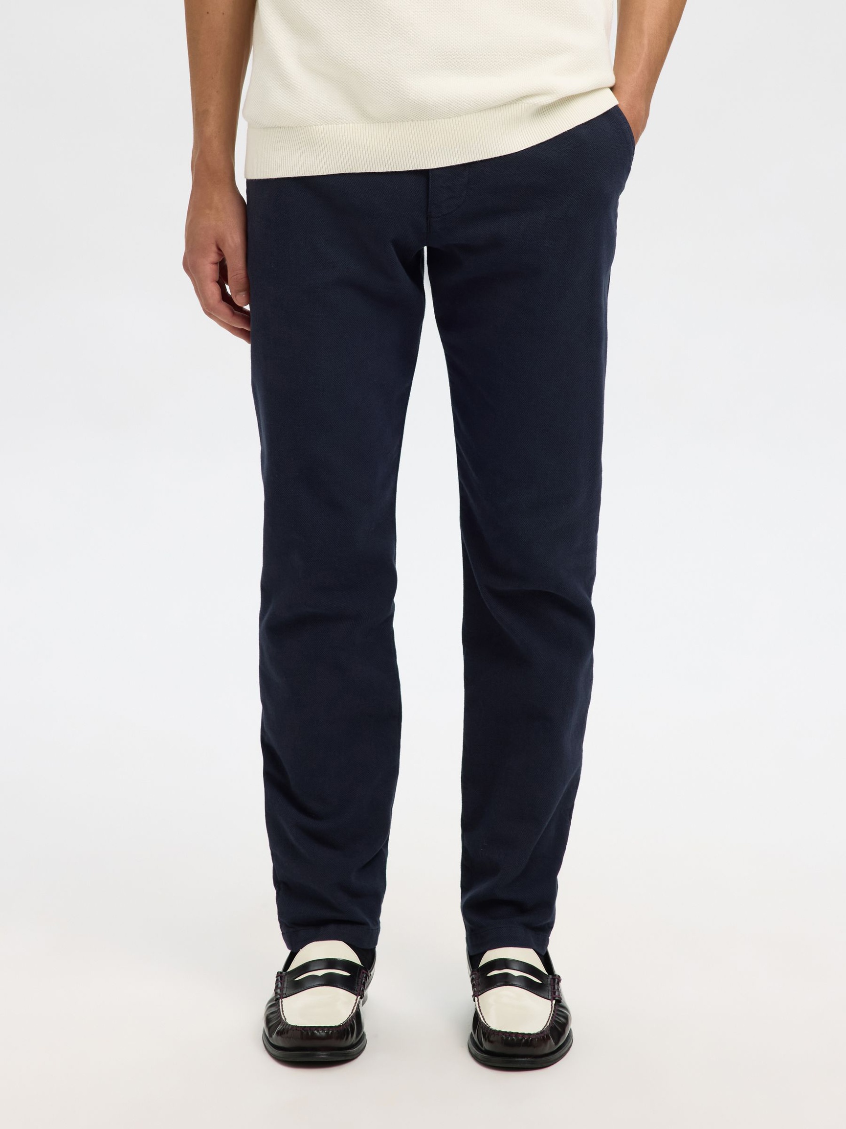 175 SLIM FIT STRUKTURERET CHINOS, Dark Sapphire, highres