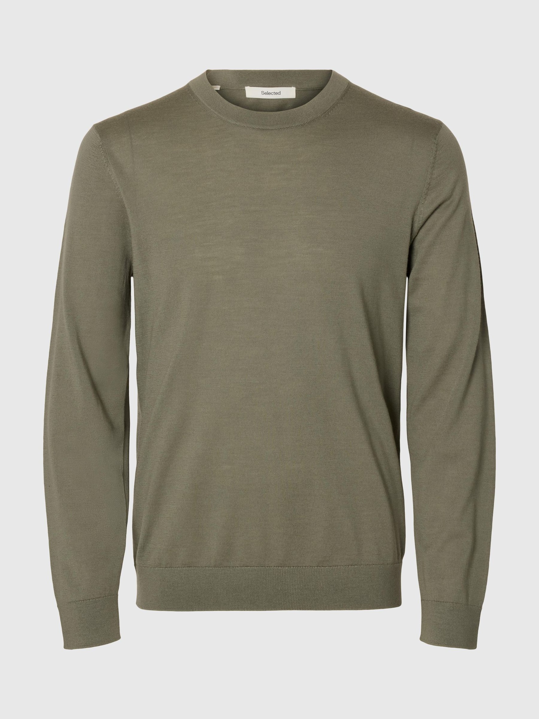 100 % LAINE MÉRINOS PULLOVER, Vetiver, highres